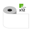 Star Micronics 37990210 40mm Low-Tack Repositionable Linerless Sticky Media (12 Rolls per Case)