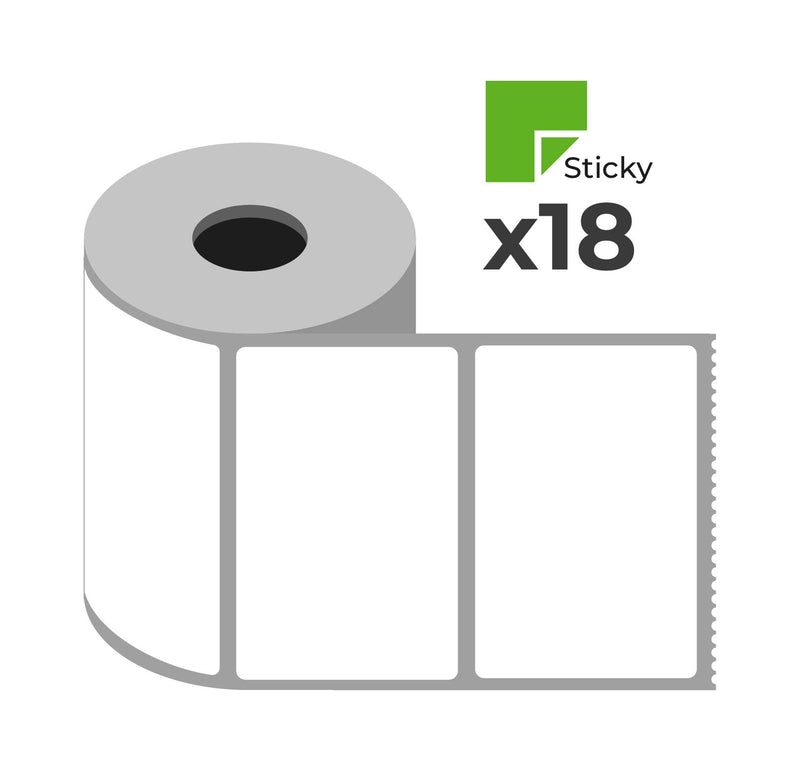 Epson Premium Matte Die-Cut Labels - 102 (W) x 152 (H) x 25 (C) x 225 Labels/Roll Box of 18 Rolls