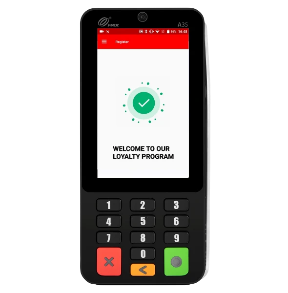 PAX A35 Smart Android Integrated PIN Pad | Part: A35-0BW-A6-0U-MG1