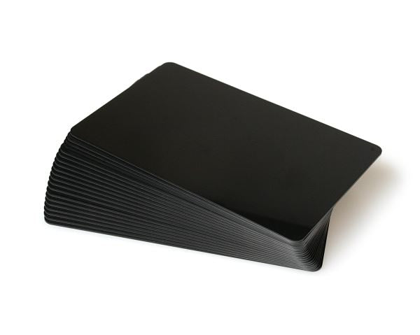 Dyestar Premium Black Gloss 760 Micron Foodsafe Cards with Coloured Core (Pack of 100) [C-A7-BK]