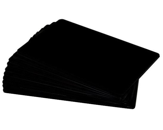 Dyestar Premium Black Matte 760 Micron Foodsafe Cards with Coloured Core (Pack of 100) [C-A7-BKM]