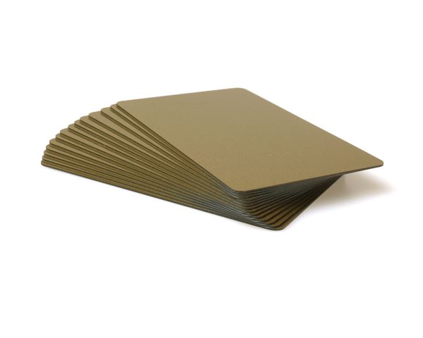 Dyestar Premium Light Gold 760 Micron Cards with Coloured Core (Pack of 100) [C-A7-LG]