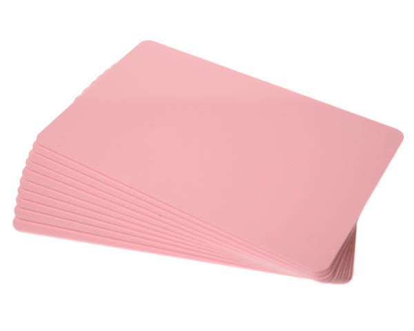 Dyestar Premium Pink 760 Micron Cards with Coloured Core (Pack of 100) [C-A7-PK]