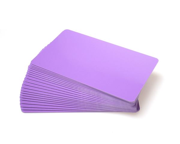 Dyestar Premium Purple 760 Micron Cards with Coloured Core (Pack of 100) [C-A7-PUL]