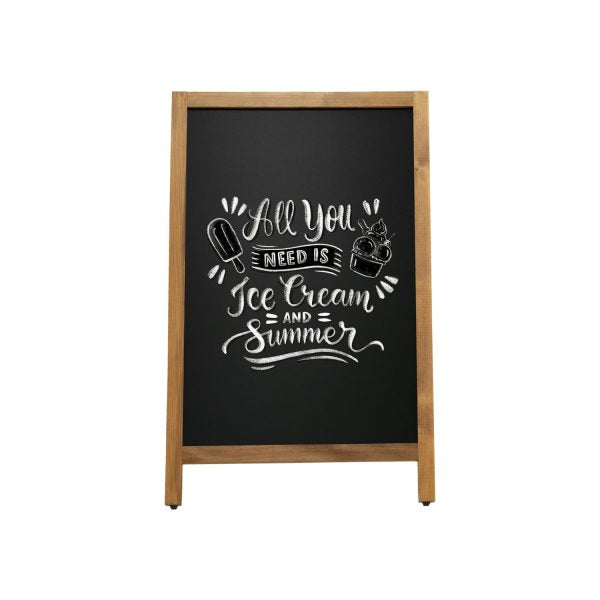 Classic Wooden A-Frame Chalkboard