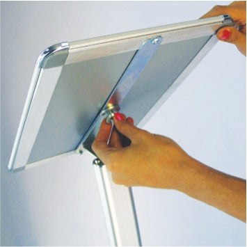 Premium Curved Rotating Menu Board & Information Stand