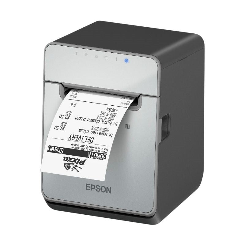 Epson TM-L100 Thermal Label Printer – Linerless, 170mm/s High Speed, USB/Ethernet/Serial, Black