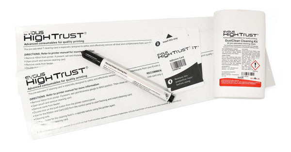Evolis ACL002 Advanced Cleaning Kit | Full Maintenance Set for Zenius & Primacy Printers