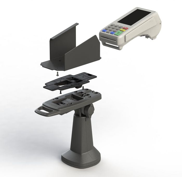 Sale-Havis Custom Backplate for Pax A80 to mount to any FlexiPole Payment Terminal Stand