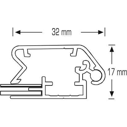 Lockable Silver Snap Frames (32mm Mitred)