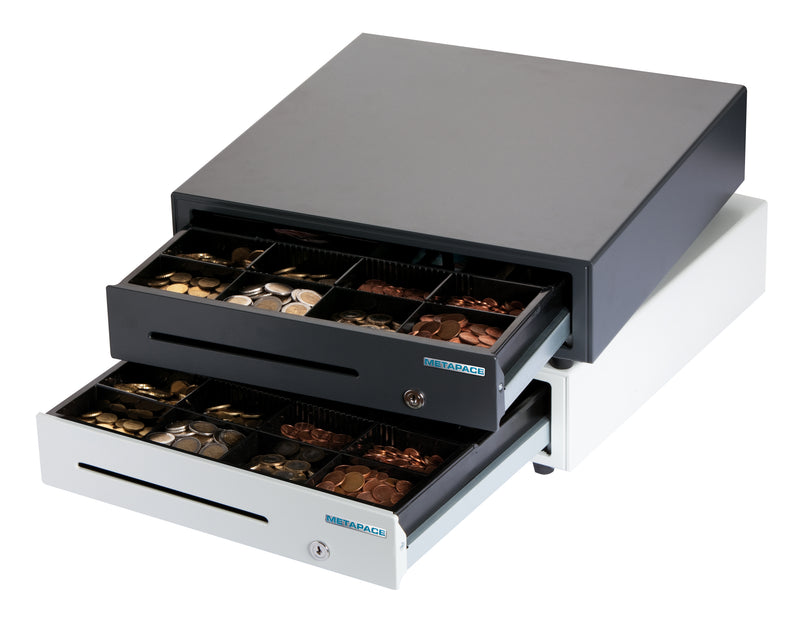 Metapace K-1 Robust EPOS Cash Drawer - 410mm, 6 Bill / 8 Coin, Standard 24V