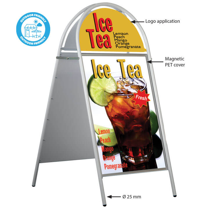 A1 Booster A-Board: Permanent Branding + Easy Updates