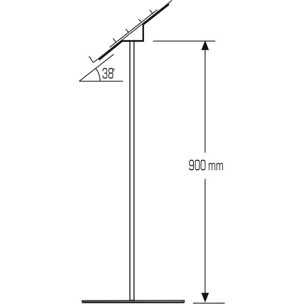 2 x A4 Acrylic Top Lectern & Information Stand
