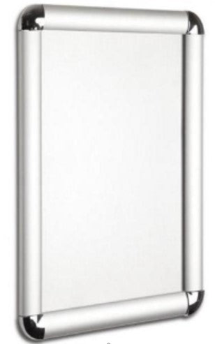 Silver Safety Snap Frames (25mm Round Corner)