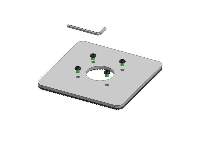 SpacePole Essentials SPM144-02 | 150x150mm Desktop Base Plate