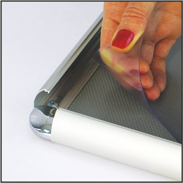 Silver Safety Snap Frames (25mm Round Corner)