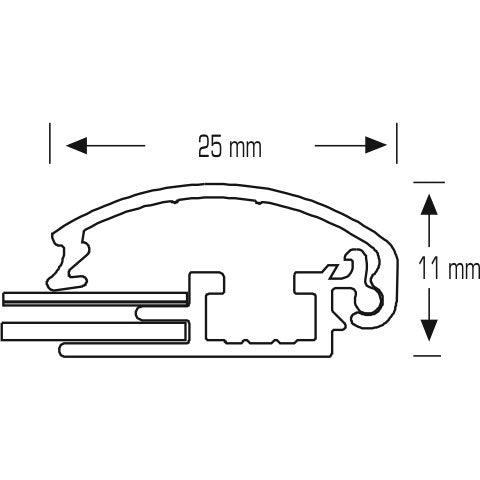 Standard Silver/Black Snap Frames (25mm Mitred Corners)