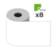 Star Micronics 37990230 80mm Low-Tack Repositionable Linerless Sticky Media (8 Rolls per Case)