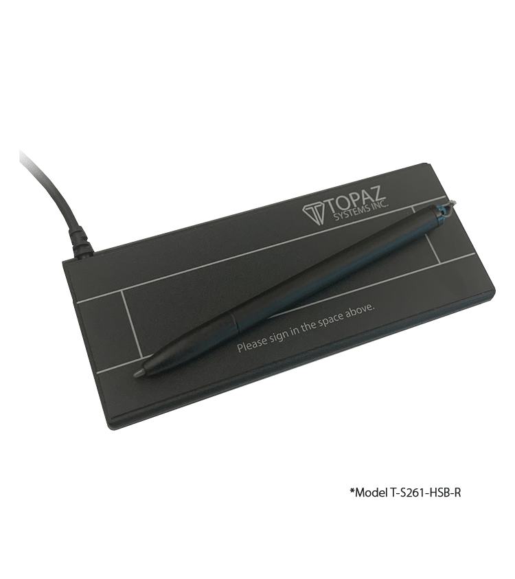 Topaz SignatureGem 1x5 HID USB Signature Pad – Model T-S261-HSB-R
