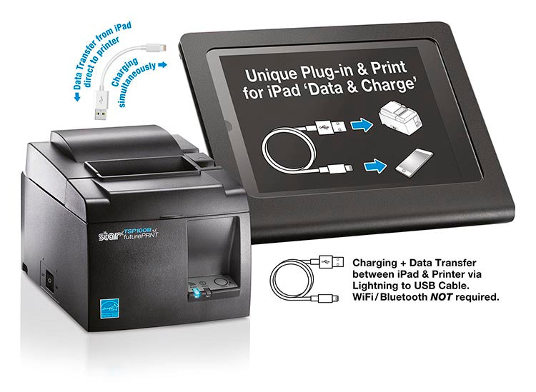 SALE- Star Micronics TSP143IIIU Thermal Receipt Printer (Charcoal Grey)(Open-Box)