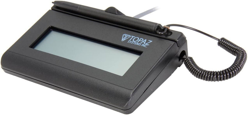 Topaz SigLite LCD 1x5 Backlit Signature Pad – Virtual Serial (T-LBK460-BSB-RC)