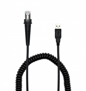Newland CBL030UA: Coiled RJ45 to USB Type-A Cable (1.8M)