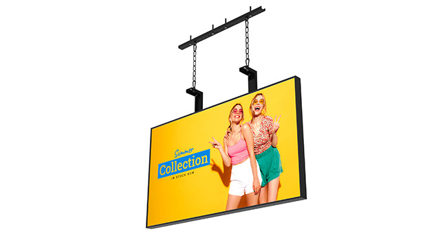 Allsee AS955CEL Hanging Ceiling Mount | 43" - 75" Heavy-Duty Signage Support