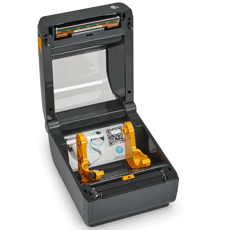 Shopify Zebra Direct Thermal Printer ZD421; 203 dpi, USB, USB Host, Modular Connectivity Slot, BTLE5, EU and UK Cords, Swiss Font, EZPL