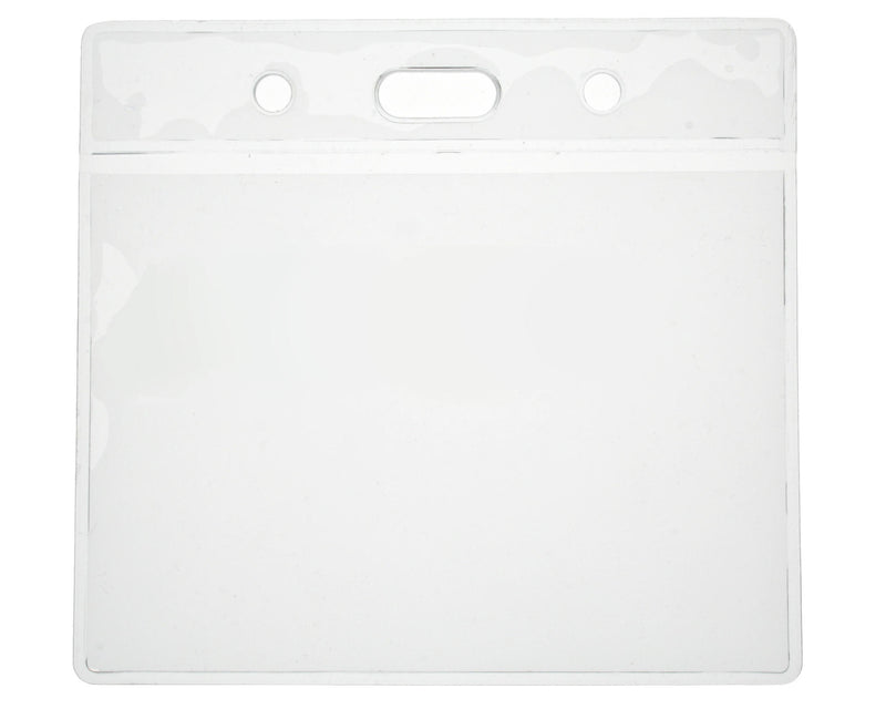 Clear Vinyl ID Card Holder, Eco Friendly - Landscape (Pack of 100)