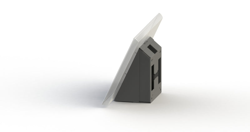 SpacePole Essentials SPV1108-02 | Angled VESA Wall Mount with Power Supply Compartment